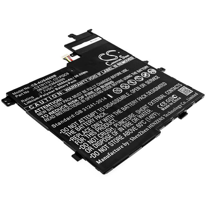 Battery For Asus, K406ua, K406ua-bm141t, K406ua-bm142t 7.7v, 5000mah - 38.50wh Notebook, Laptop Cameron Sino Technology Limited