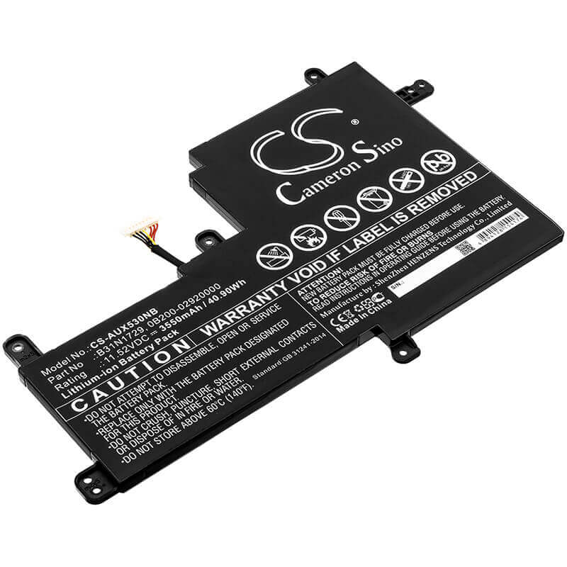 Battery For Asus, K530ff, P1502ff, S5300ff 11.52v, 3550mah - 40.90wh Notebook, Laptop Cameron Sino Technology Limited