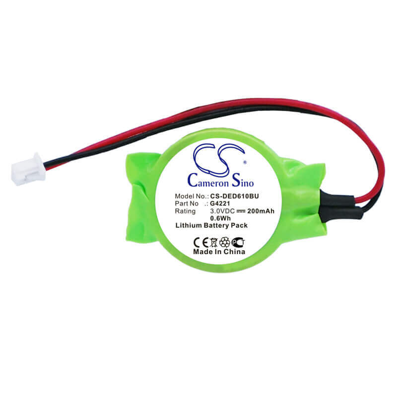 3.0V, Lithium, 200mAh, CMOS / BackUp battery fits Asus, Panasonic, Fujitsu, Dell, 0g4221, Lifebook B2154, LifeBook C1010, 0.60Wh CMOS / BackUp Cameron Sino Technology Limited