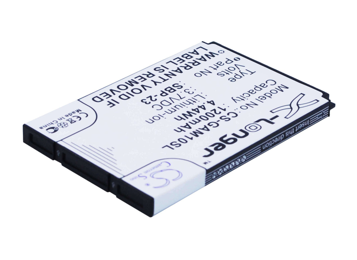 3.7V, Li-ion, 1200mAh, SmartPhone battery fits Garmin-asus, Asus, 361-00048-00, A10, M10, 4.44Wh Mobile, SmartPhone Cameron Sino Technology Limited (Smartphone)