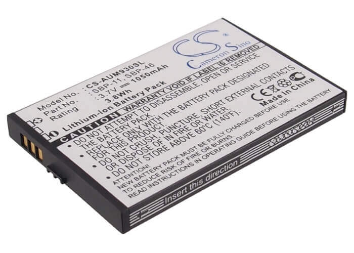 3.7V, Li-ion, 1050mAh, SmartPhone battery fits Asus, Sbp-11, M930, M930w, 3.89Wh Mobile, SmartPhone Cameron Sino Technology Limited (Suspended)