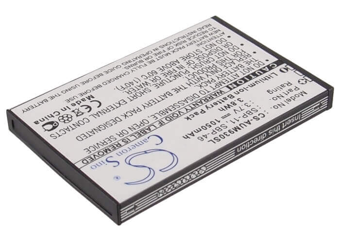 3.7V, Li-ion, 1050mAh, SmartPhone battery fits Asus, Sbp-11, M930, M930w, 3.89Wh Mobile, SmartPhone Cameron Sino Technology Limited (Suspended)