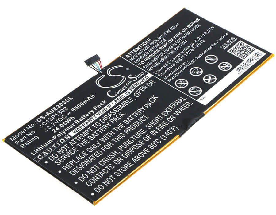 Battery For Asus, Memo Pad 10 Me302c, Memo Pad 10 Me302kl 3.7v, 6500mah - 24.05wh Batteries for Electronics Cameron Sino Technology Limited (Suspended)