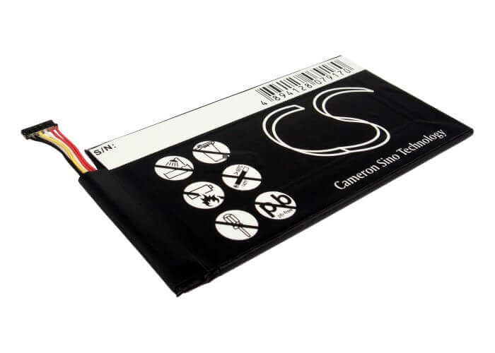 3.7V, Li-Polymer, 4300mAh, Tablet battery fits Google, Asus, 0b200-00120100m-a1a1a-219-17qe, Me370t, Memo Pad Me370t, 15.91Wh Tablet Cameron Sino Technology Limited