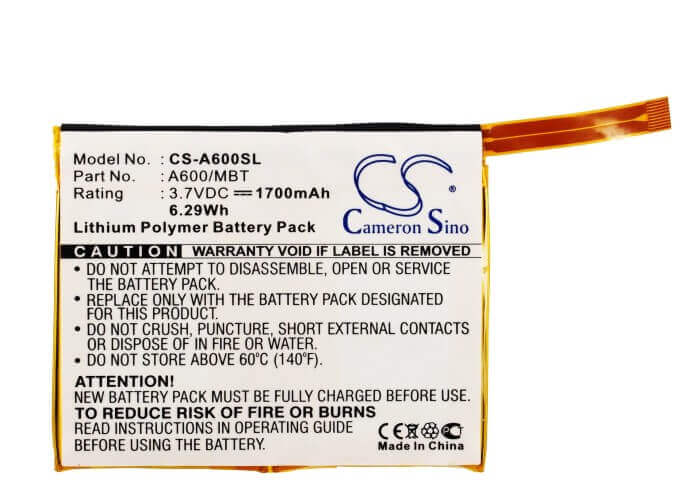 Batterie Pour Asus Mypal A600, Mypal A600u 3.7v, 1700mah - 6.29wh Batteries pour Électronique Cameron Sino Technology Limited (Suspendu)