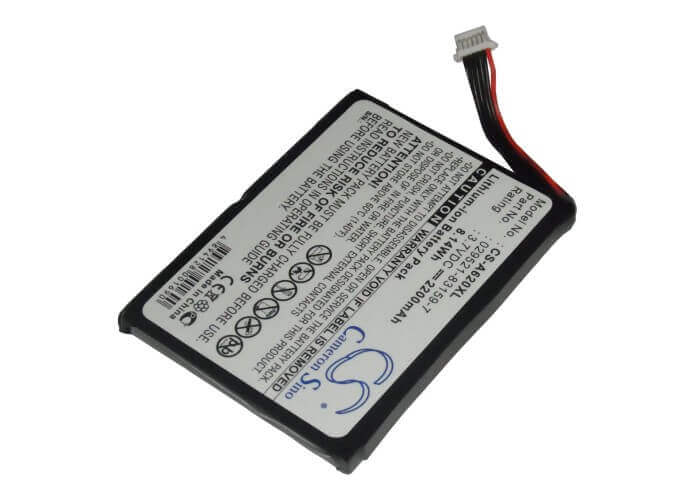 3.7V, Li-ion, 2200mAh, PDA battery fits Asus, Typhoon, 029521-83159-7, Mypal A620, Mypal A620bt, 8.14Wh PDA, Pocket PC Cameron Sino Technology Limited