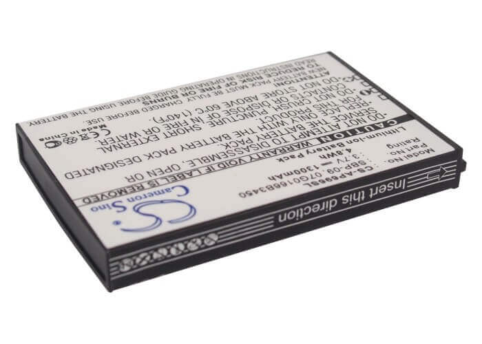 3.7V, Li-ion, 1300mAh, PDA battery fits Asus, 07g0166b3450, Mypal A626, Mypal A686, 4.81Wh PDA, Pocket PC Cameron Sino Technology Limited