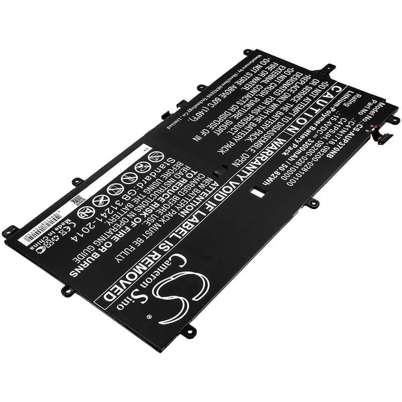 Battery For Asus, Novago Tp370ql, Novago Tp370ql-el002t, Novago Tp370ql-el019t 15.4v, 3300mah - 50.82wh Notebook, Laptop Cameron Sino Technology Limited
