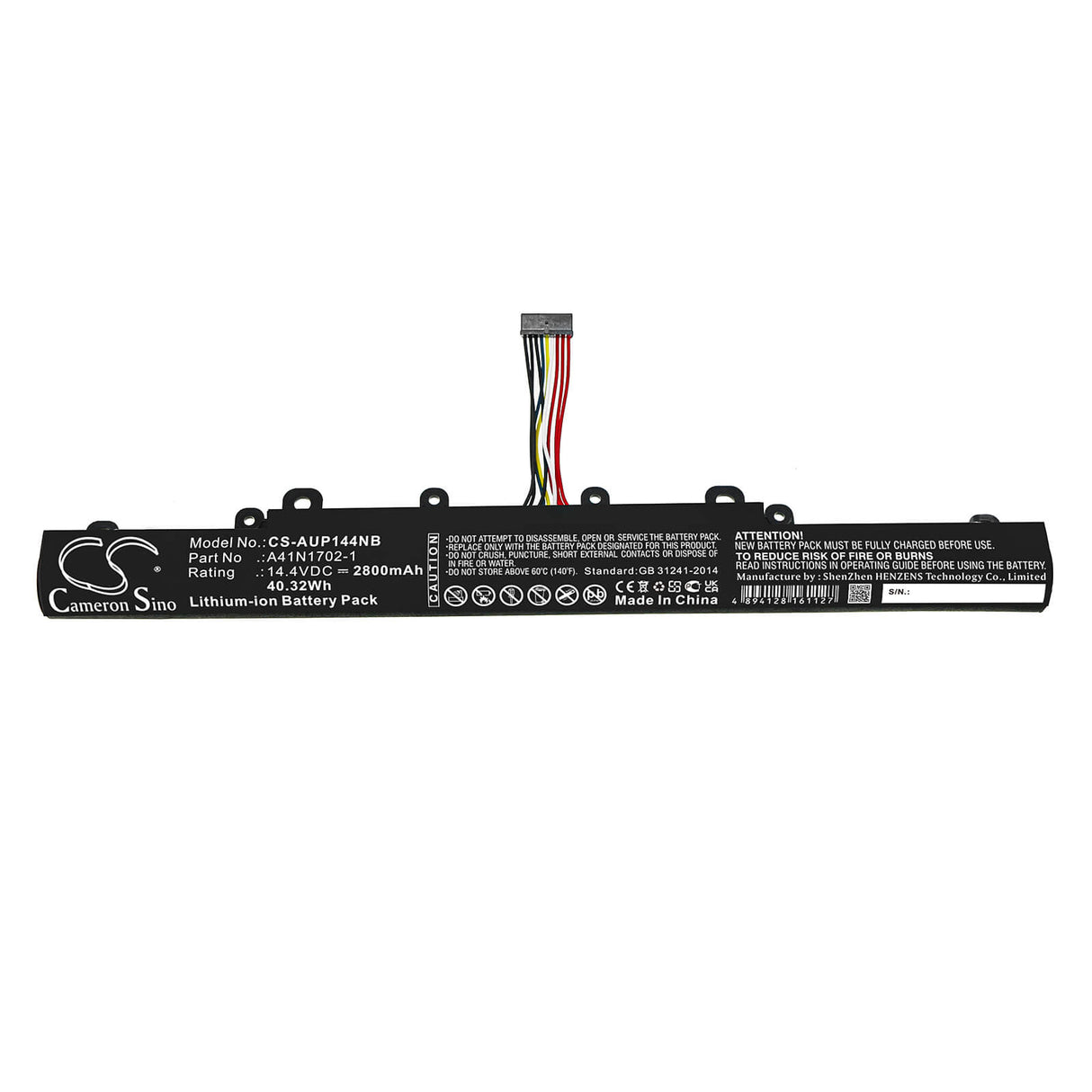 Battery For Asus, P1440fa, P1440fa-3410, P1440fa-3410zh 14.4v, 2800mah - 40.32wh Notebook, Laptop Cameron Sino Technology Limited
