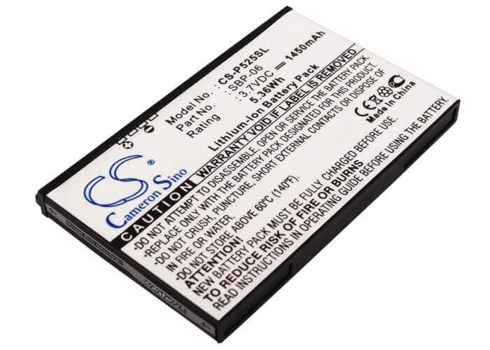 3.7V, Li-ion, 1450mAh, SmartPhone battery fits Asus, Sbp-06, Mars Ii, P525, 5.37Wh Mobile, SmartPhone Cameron Sino Technology Limited (Suspended)