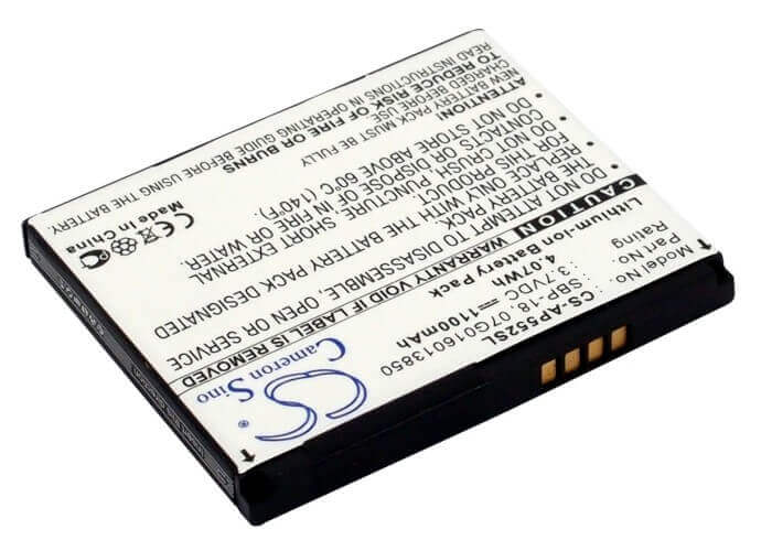3.7V, Li-ion, 1100mAh, SmartPhone battery fits Asus, Sbp-18, P552v, P552w, 4.07Wh Mobile, SmartPhone Cameron Sino Technology Limited (Smartphone)