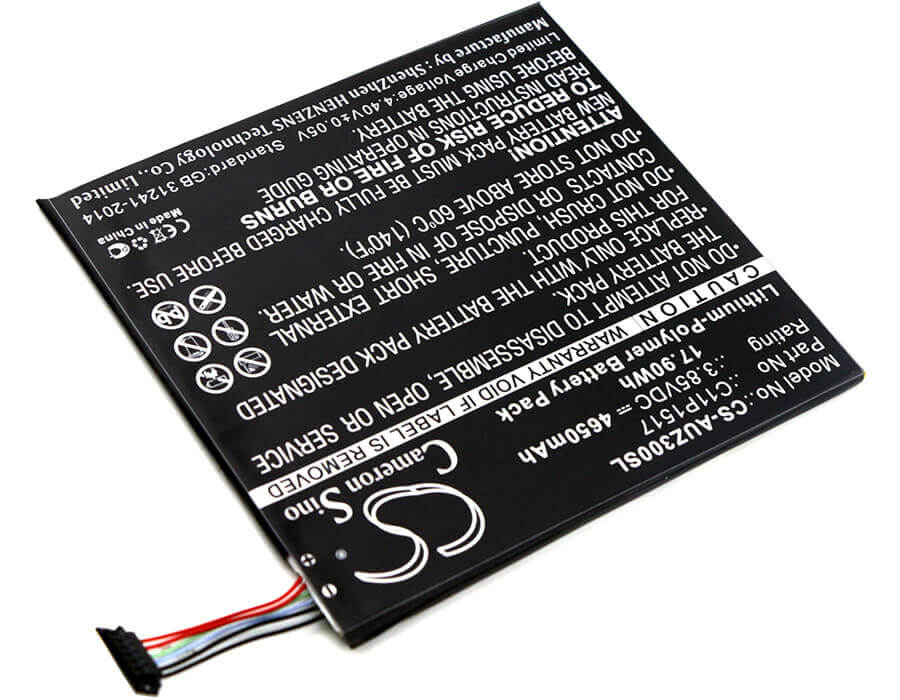 3.85V, Li-Polymer, 4650mAh, Tablet battery fits Asus, 0b200-01580200, Pad Zenpad Zenpad 10 Z0310m, Pad Zenpad Zenpad 10 Z300m, 17.90Wh Tablet Cameron Sino Technology Limited