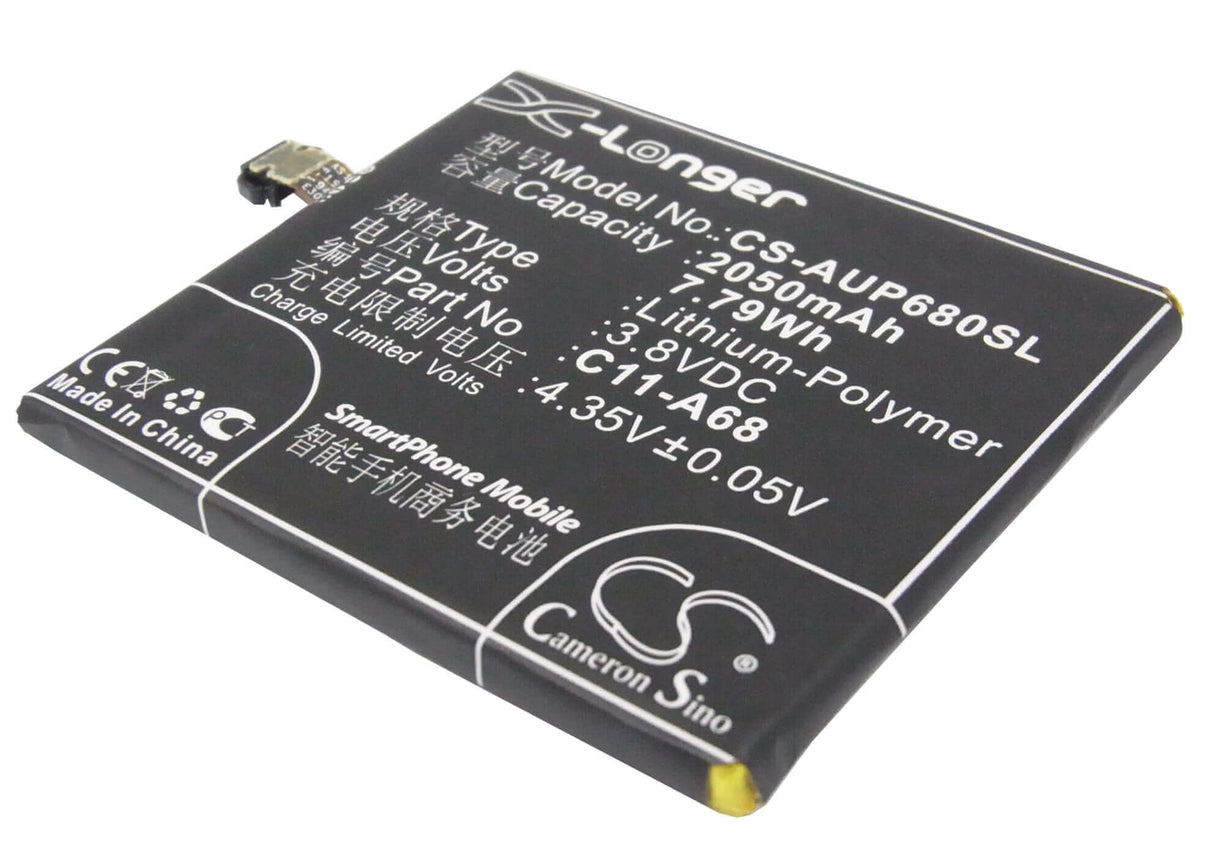 3.8V, Li-Polymer, 2050mAh, SmartPhone battery fits Asus, C11-a68, A68, Padfone 2, 7.79Wh Mobile, SmartPhone Cameron Sino Technology Limited (Smartphone)