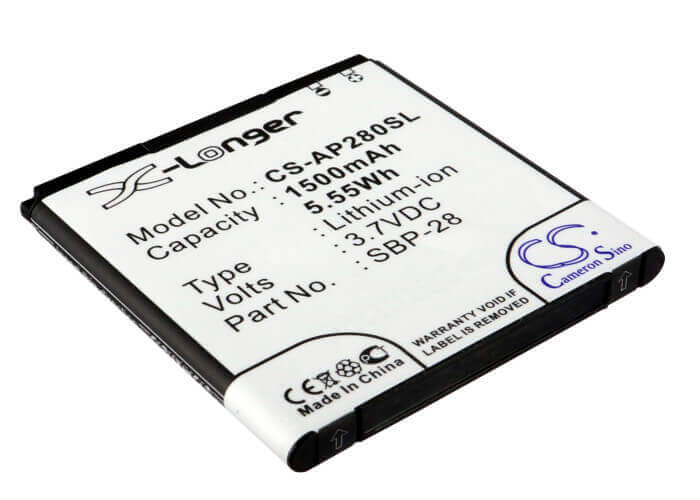 3.7V, Li-ion, 1500mAh, SmartPhone battery fits Asus, 0b110-00150000, A66, Padfone, 5.55Wh Mobile, SmartPhone Cameron Sino Technology Limited (Smartphone)