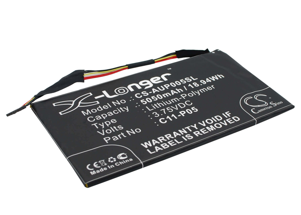 3.75V, Li-Polymer, 5050mAh, Tablet battery fits Asus, C11-p05, Padfone Infinity A80 10.1, Padfone Infinity A80 Tablet, 18.94Wh Tablet Cameron Sino Technology Limited