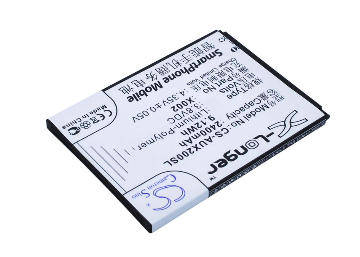 3,8V, Li-Polymère, 2400mAh, Batterie de smartphone compatible avec Asus, X002, Pegasus X002, Pegasus X003, 9,12Wh Mobile, Smartphone Cameron Sino Technology Limited (Suspendu)