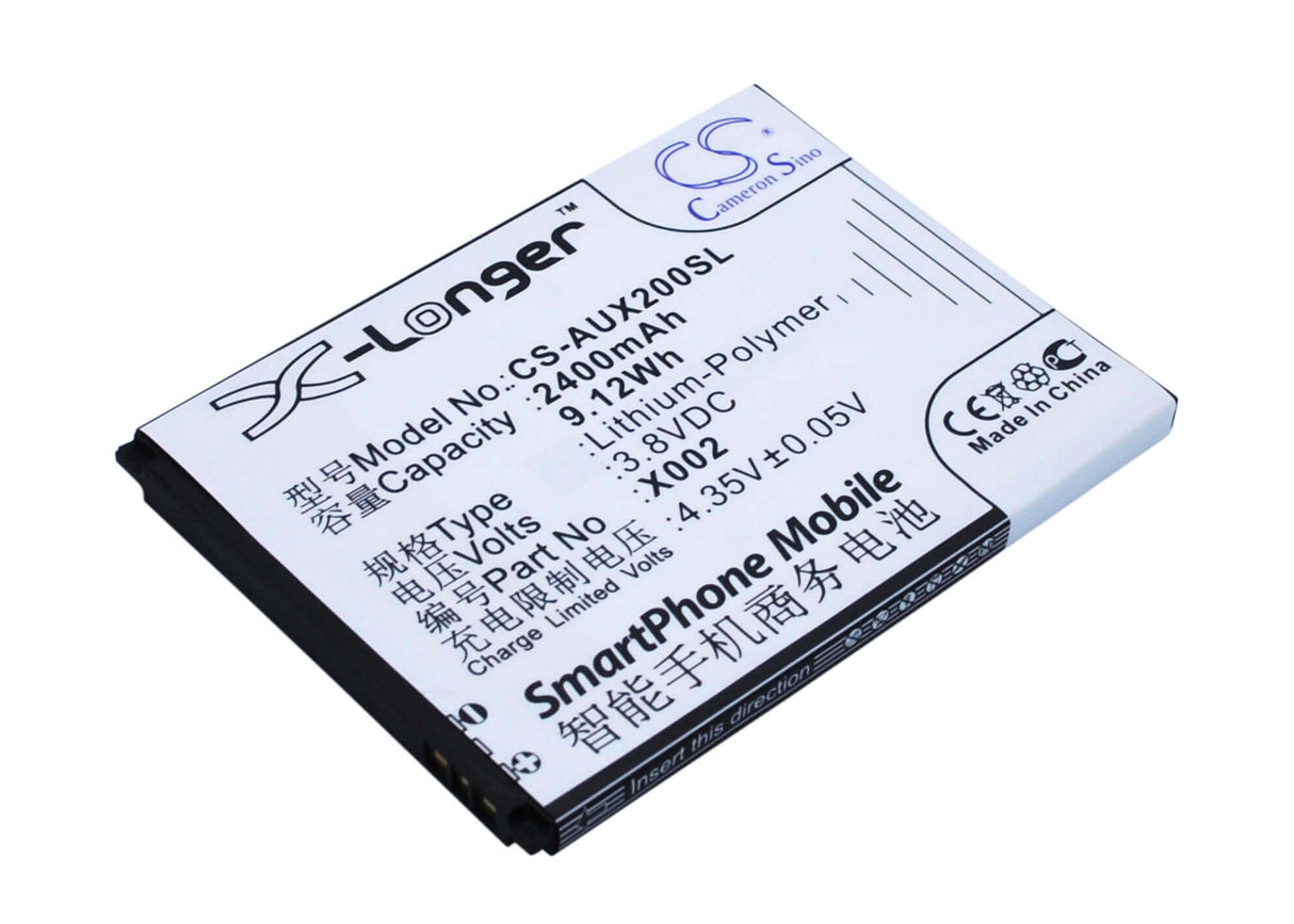 3,8V, Li-Polymère, 2400mAh, Batterie de smartphone compatible avec Asus, X002, Pegasus X002, Pegasus X003, 9,12Wh Mobile, Smartphone Cameron Sino Technology Limited (Suspendu)