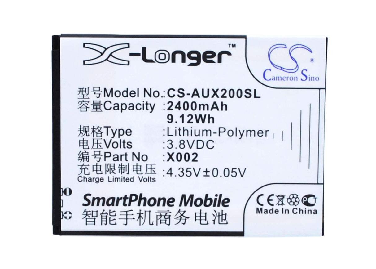 3,8V, Li-Polymère, 2400mAh, Batterie de smartphone compatible avec Asus, X002, Pegasus X002, Pegasus X003, 9,12Wh Mobile, Smartphone Cameron Sino Technology Limited (Suspendu)