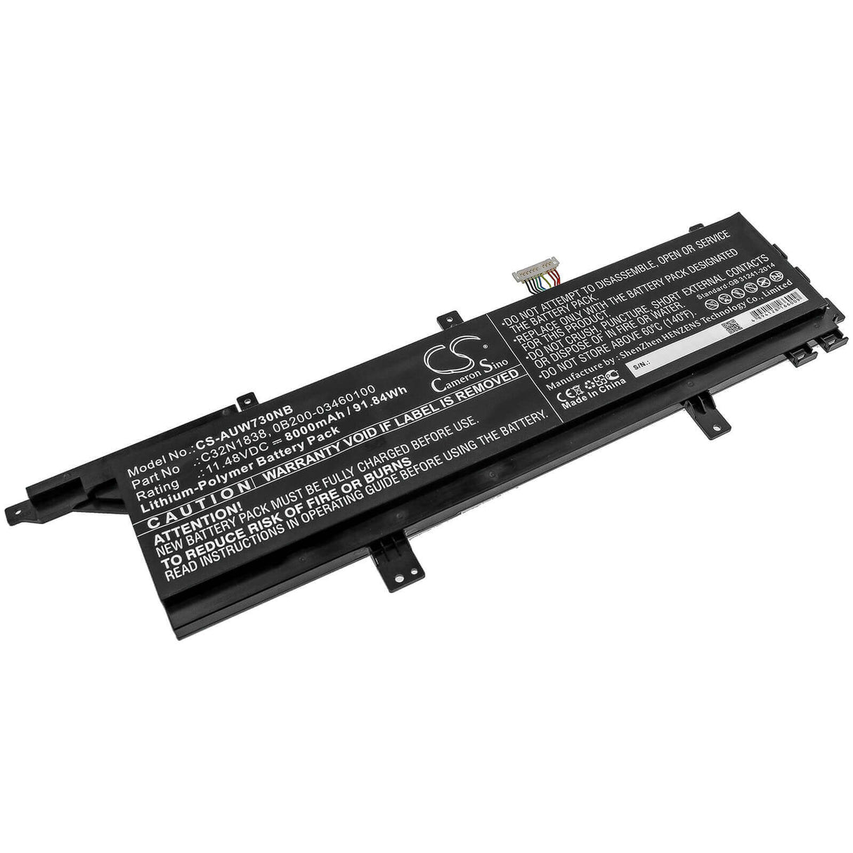 Battery For Asus, Proart Studiobook Pro X W730g5t 11.48v, 8000mah - 91.84wh Notebook, Laptop Cameron Sino Technology Limited