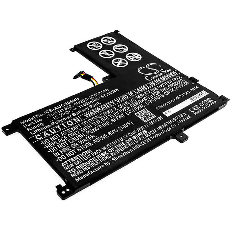Battery For Asus, Q504u, Q504ua, Q504ua-bbi5t12 15.2v, 3100mah - 47.12wh Notebook, Laptop Cameron Sino Technology Limited