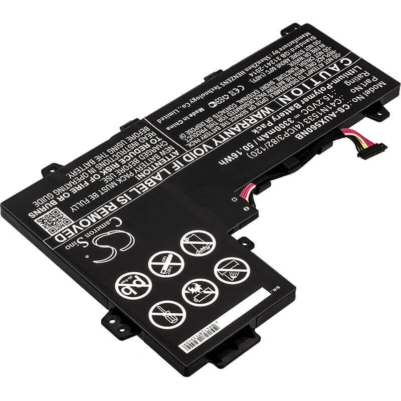Battery For Asus, Q524u, Q524uq-bbi7t14, Q534u 15.2v, 3300mah - 50.16wh Notebook, Laptop Cameron Sino Technology Limited