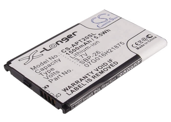 3.7V, Li-ion, 1500mAh, SmartPhone battery fits Asus, 07g016h21875, T20, 5.55Wh Mobile, SmartPhone Cameron Sino Technology Limited (Smartphone)