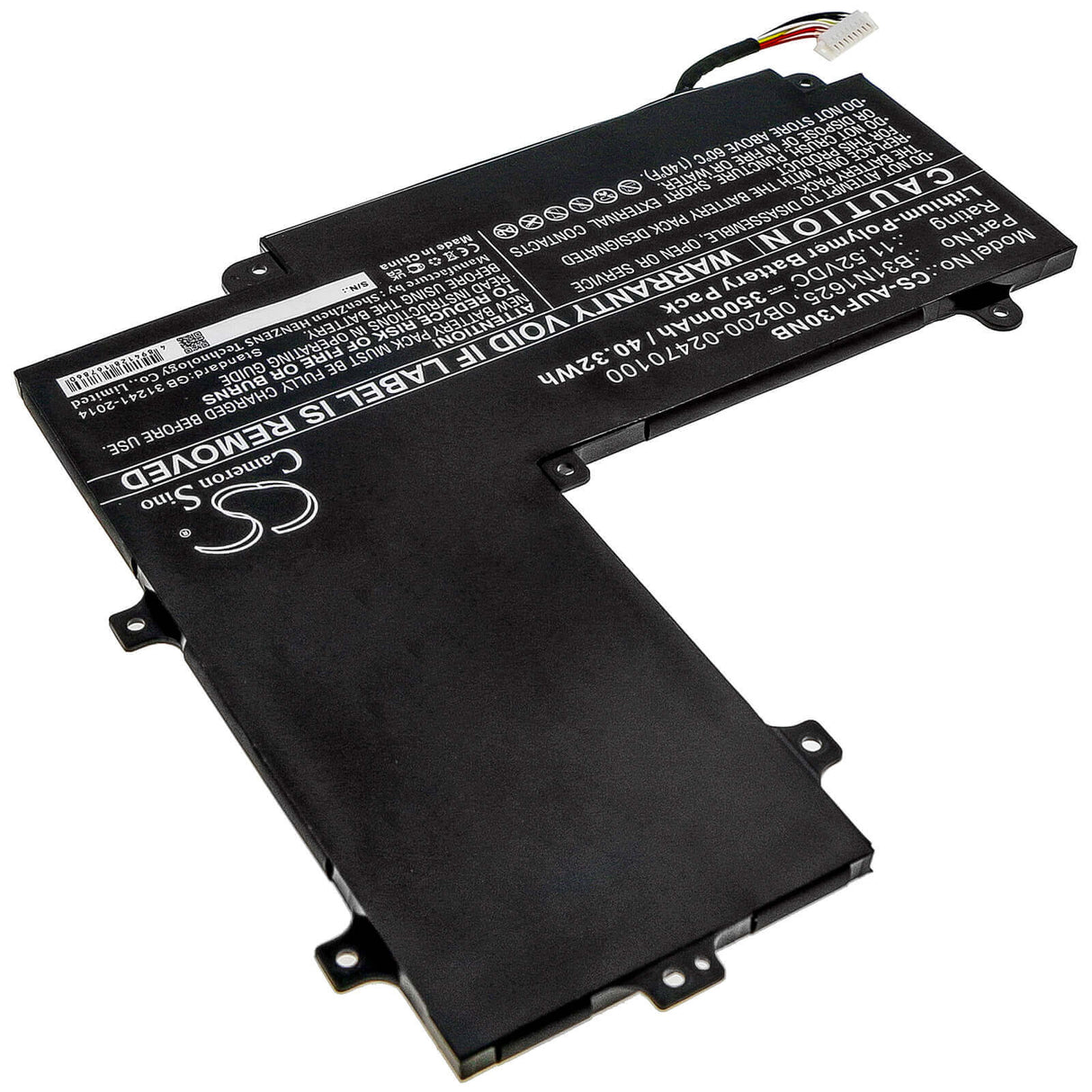 Battery For Asus, Tp203mah, Tp203mah-1e, Tp203mah-1g 11.52v, 3500mah - 40.32wh Notebook, Laptop Cameron Sino Technology Limited
