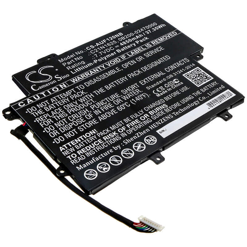 Battery For Asus, Tp203na, Tp203na-1e, Tp203na-1g 7.7v, 4850mah - 37.35wh Notebook, Laptop Cameron Sino Technology Limited