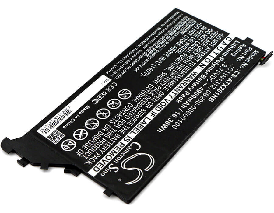Battery For Asus, Transformer Book Tx201la, Tx201la 3.75v, 4900mah - 18.38wh Notebook, Laptop Cameron Sino Technology Limited