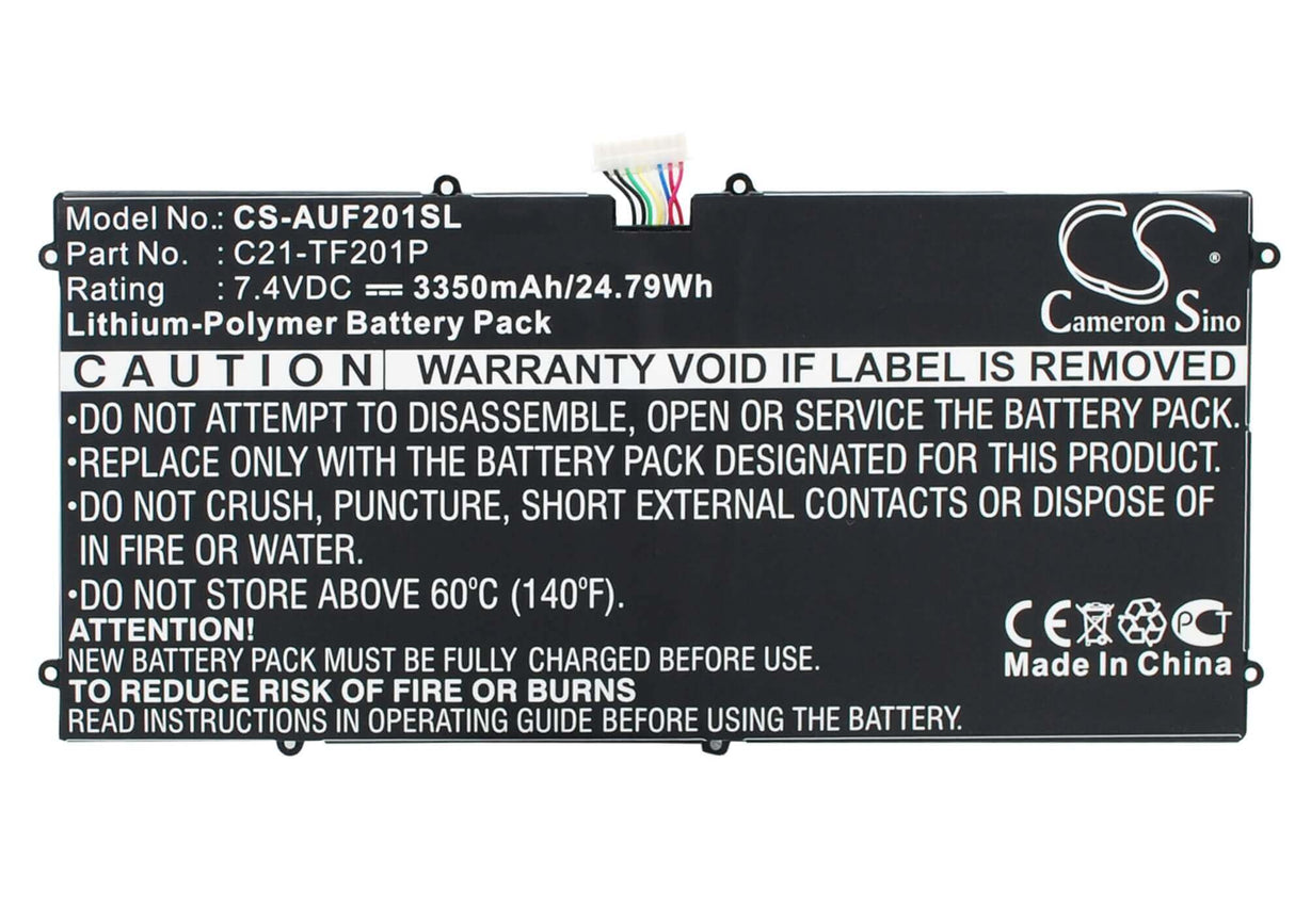 Battery For Asus Transformer Prime Tf201, Tf201-1b002a, Tf201-1b04 7.4v, 3350mah - 24.79wh Tablet Cameron Sino Technology Limited (Suspended)