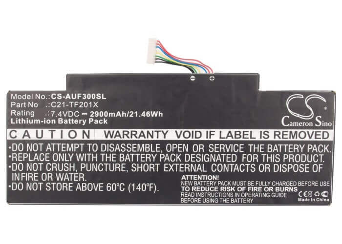 Battery For Asus Transformer Tf300, Transformer Tf300t, Tf300 7.4v, 2900mah - 21.46wh Batteries for Electronics Cameron Sino Technology Limited (Suspended)