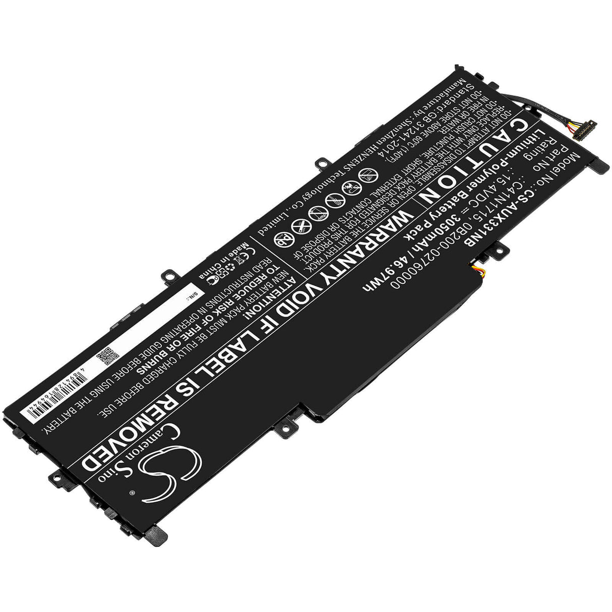 Battery For Asus, U3100fn, U3100un, Ux331fn 15.4v, 3050mah - 46.97wh Notebook, Laptop Cameron Sino Technology Limited