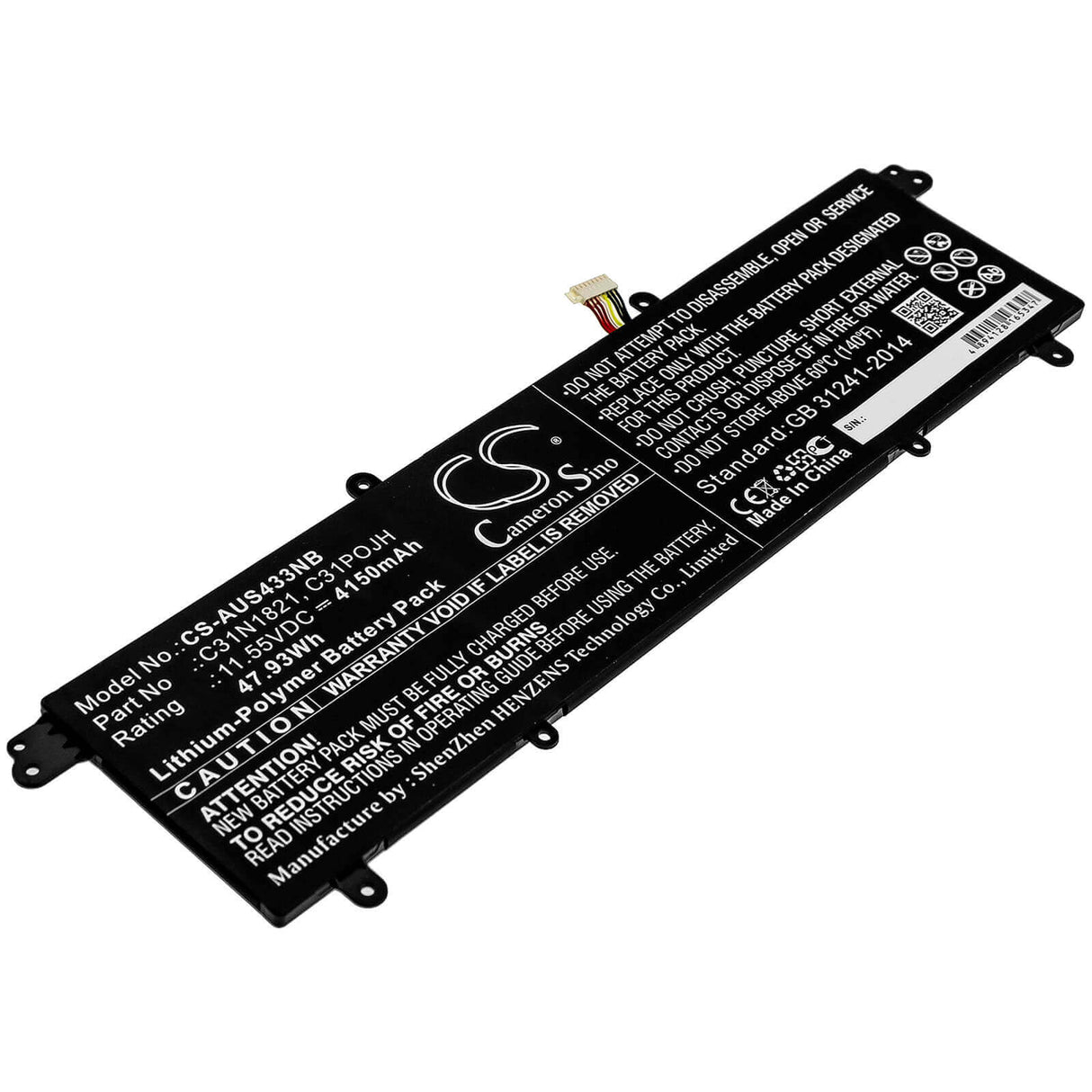 Battery For Asus, Ux3000xn, Ux392fa, Ux392fn-2b 11.55v, 4150mah - 47.93wh Notebook, Laptop Cameron Sino Technology Limited