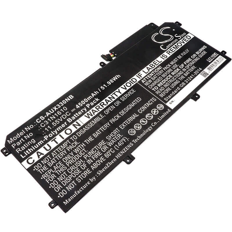 Notebook battery For Asus, Ux330, Ux330c, Ux330ca, Ux330u, Zenbook Ux33 11.55v, 4500mah - 51.98wh Notebook, Laptop Cameron Sino Technology Limited