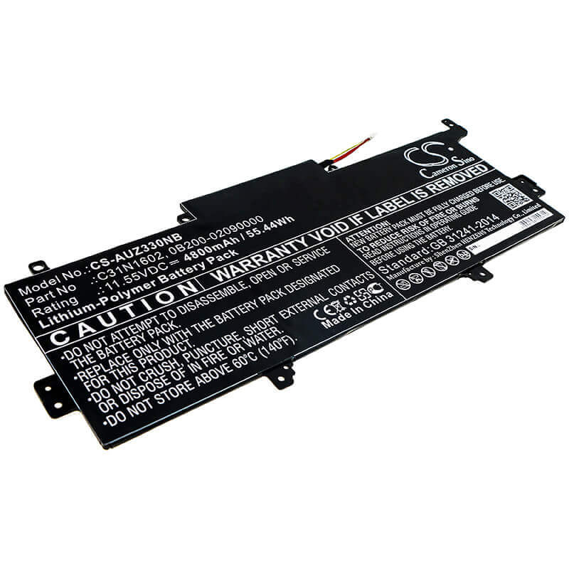Battery For Asus, Ux330ua, Ux330ua-1a, Ux330ua-1b 11.55v, 4800mah - 55.44wh Notebook, Laptop Cameron Sino Technology Limited