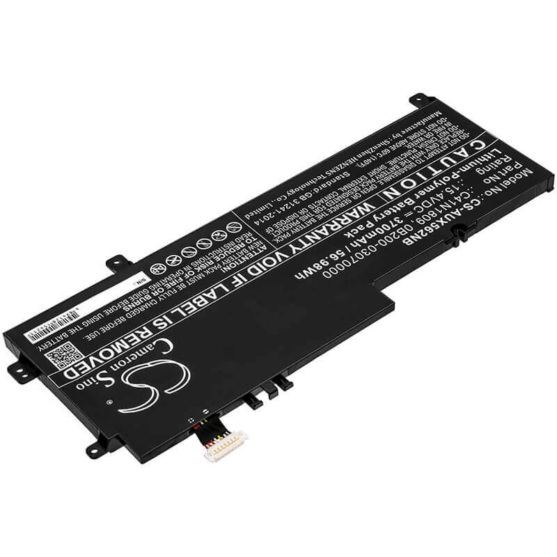 Battery For Asus, Ux562, Ux562fd, Ux562fd2g 15.4v, 3700mah - 56.98wh Notebook, Laptop Cameron Sino Technology Limited