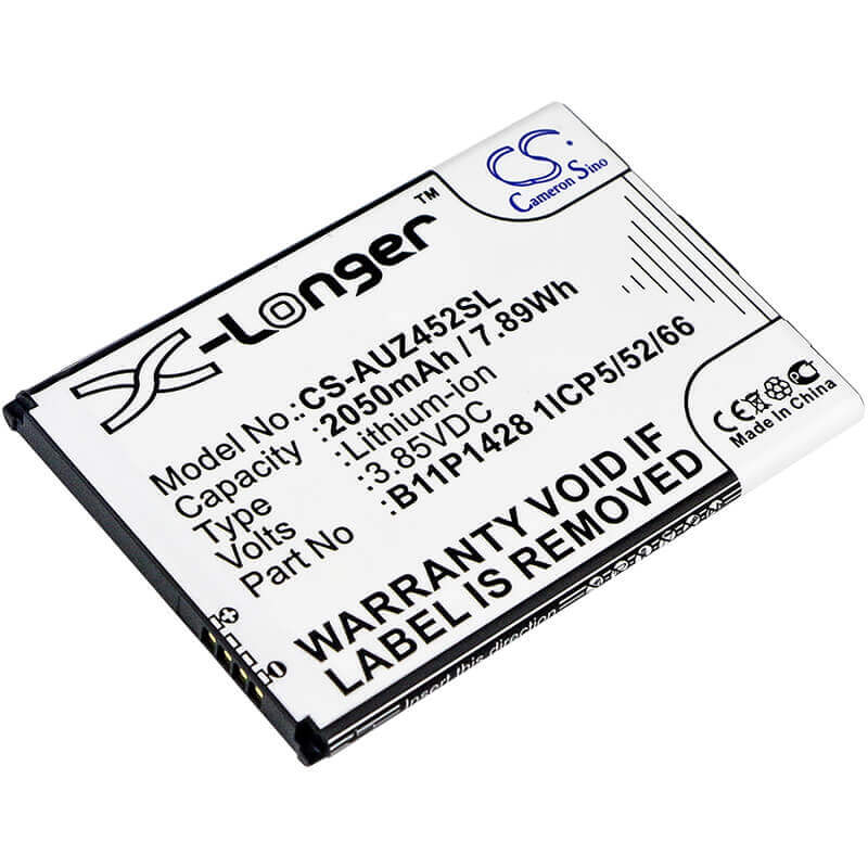 3.85V, Li-ion, 2050mAh, SmartPhone battery fits Asus, 0b200-01910000, X009db, Zb452kg, 7.89Wh Mobile, SmartPhone Cameron Sino Technology Limited (Smartphone)