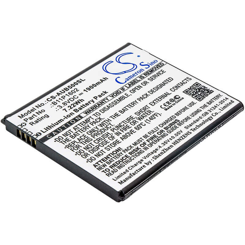 3.8V, Li-ion, 1900mAh, SmartPhone battery fits Asus, 0b200-02170000, X00a, X00ada, 7.22Wh Mobile, SmartPhone Cameron Sino Technology Limited (Smartphone)