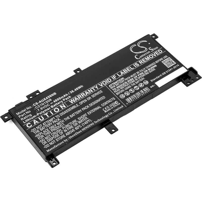 Battery For Asus X456, X456uj, X456uv 7.6v, 4800mah - 36.48wh Notebook, Laptop Cameron Sino Technology Limited