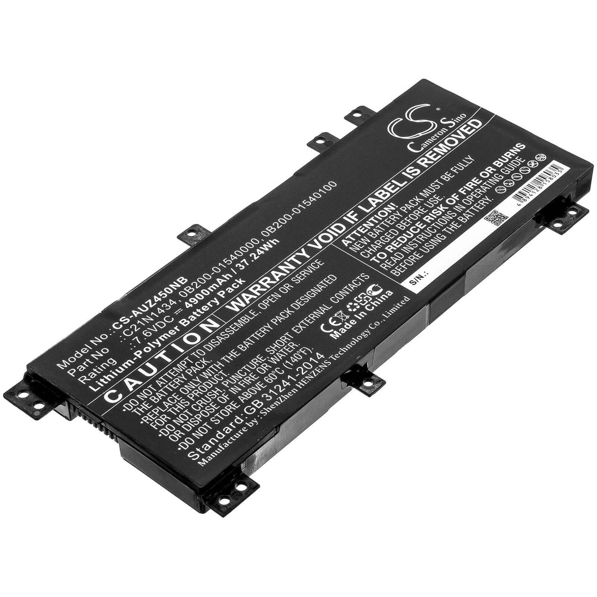 Battery For Asus, Z450, Z450la, Z450la-1b 7.6v, 4900mah - 37.24wh Notebook, Laptop Cameron Sino Technology Limited