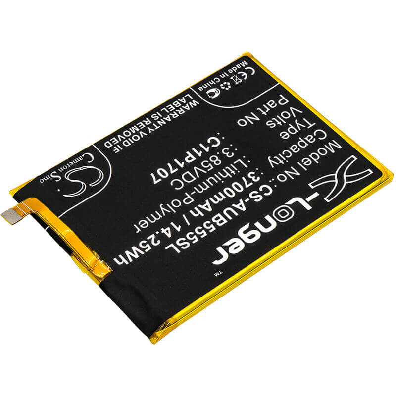 3.85V, Li-Polymer, 3700mAh, SmartPhone battery fits Asus, 0b200-02880000, Zb555kl, Zenfone Max M1, 14.25Wh Mobile, SmartPhone Cameron Sino Technology Limited (Smartphone)