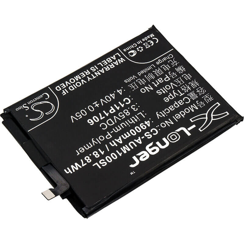 3.85V, Li-Polymer, 4900mAh, SmartPhone battery fits Asus, 0b200-02870200, Zb602kl, Zenfone Max Pro M1, 18.87Wh Mobile, SmartPhone Cameron Sino Technology Limited (Smartphone)