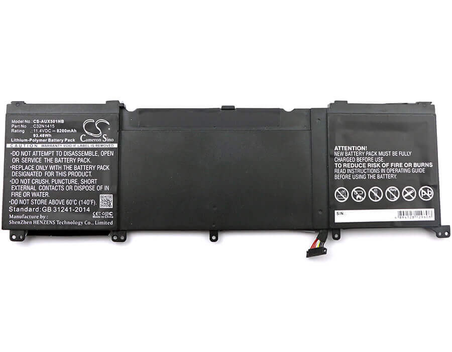 Battery For Asus Zenbook Pro Ux501j, Zenbook Pro Ux501l, Zenbook Pro N501vw 11.4v, 8200mah - 93.48wh Notebook, Laptop Cameron Sino Technology Limited