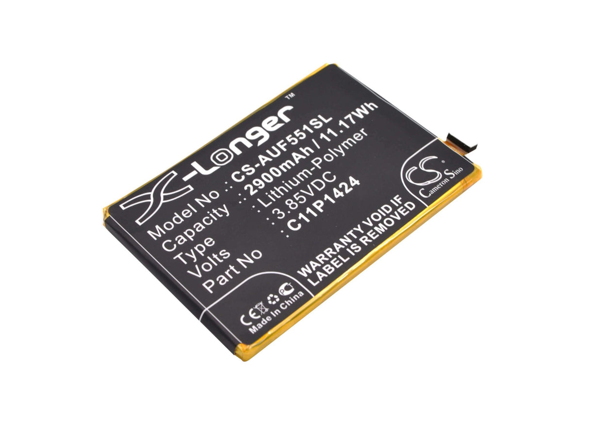 3.85V, Li-Polymer, 2900mAh, SmartPhone battery fits Asus, C11p1423, Z008d, Z00ad, 11.17Wh Mobile, SmartPhone Cameron Sino Technology Limited (Smartphone)