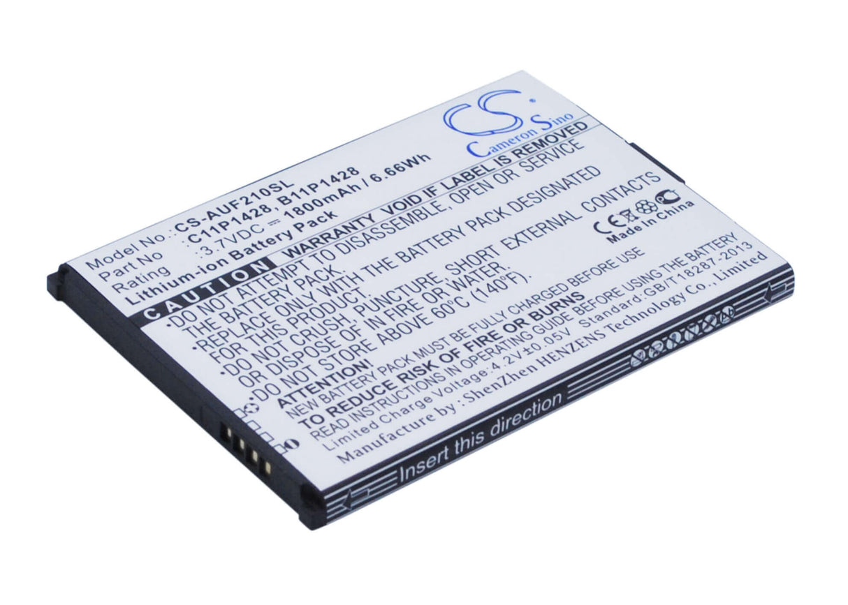 3.7V, Li-ion, 1800mAh, SmartPhone battery fits Asus, 0b200-01480200, Zb551kl, Ze500kg, 6.66Wh Mobile, SmartPhone Cameron Sino Technology Limited (Smartphone)