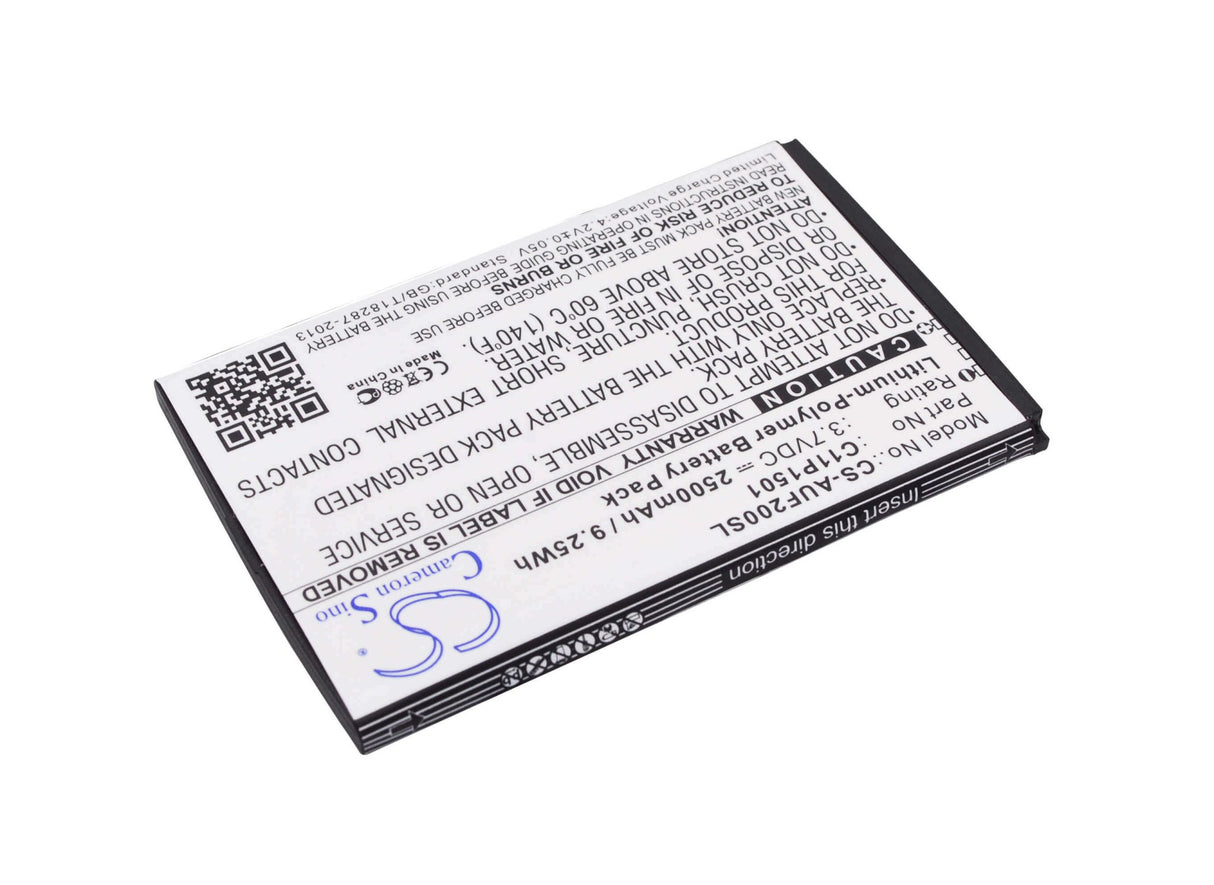 3.7V, Li-Polymer, 2500mAh, SmartPhone battery fits Asus, 0b200-01770200, Z00d, Z00ud, 9.25Wh Mobile, SmartPhone Cameron Sino Technology Limited (Smartphone)