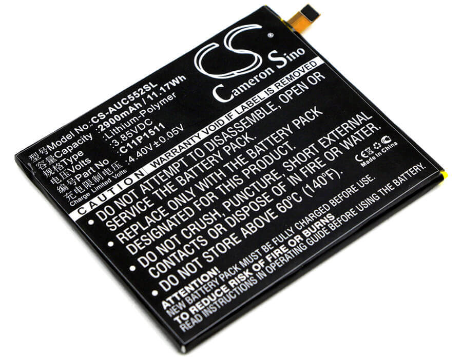 3.85V, Li-Polymer, 2900mAh, SmartPhone battery fits Asus, 0b200-02000500, Zd552kl, Ze552kl, 11.17Wh Mobile, SmartPhone Cameron Sino Technology Limited (Smartphone)