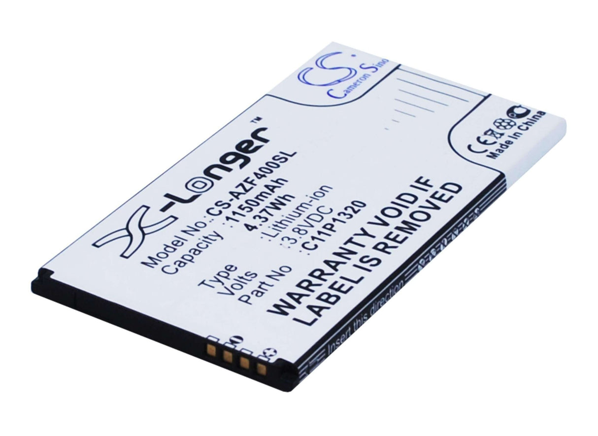 3.8V, Li-ion, 1150mAh, SmartPhone battery fits Asus, C11p1320, A14, A400, 4.37Wh Mobile, SmartPhone Cameron Sino Technology Limited (Suspended)