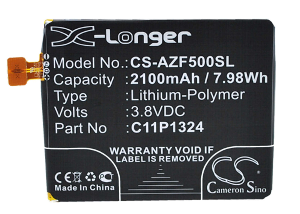 3,8V, Li-Polymer, 2100mAh, batterie de smartphone compatible Asus, 0b200-00850000, A500cg, A500kl, 7,98Wh Mobile, Smartphone Cameron Sino Technology Limited (Smartphone)