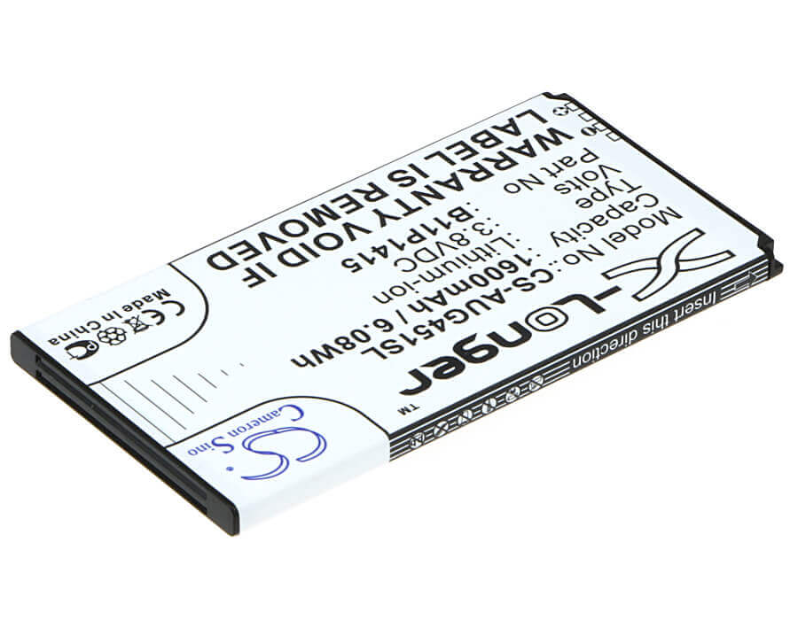 3.8V, Li-ion, 1600mAh, batterie pour smartphone compatible avec Asus, B11p1415, Z00sd, Zc451tg, 6.08Wh Mobile, SmartPhone Cameron Sino Technology Limited (Suspendu)